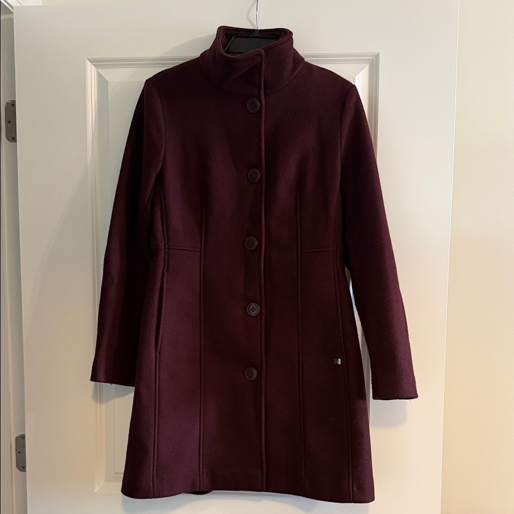 Calvin Klein Deep Burgundy Trench Coat